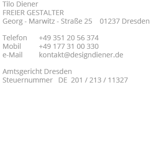 Anschrift-Kontakt designdiener Dresden